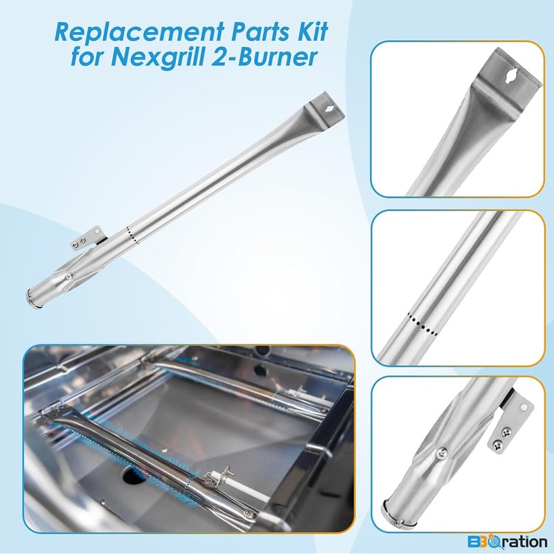 BBQration Replacement Parts Kit for Nexgrill 2-Burner 720-0864 720-0864M, Replacement Parts Kit for Megamaster 720-0864MA Grill Grate Kit for Nexgrill Replacement Parts - Image 5